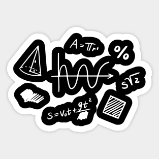 Mathematical formulas Sticker